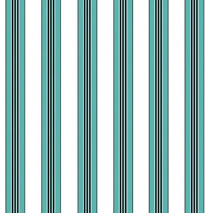 Brunschwig & Fils Rayure Lione Aqua Wallpaper Sample P8015104.513.0