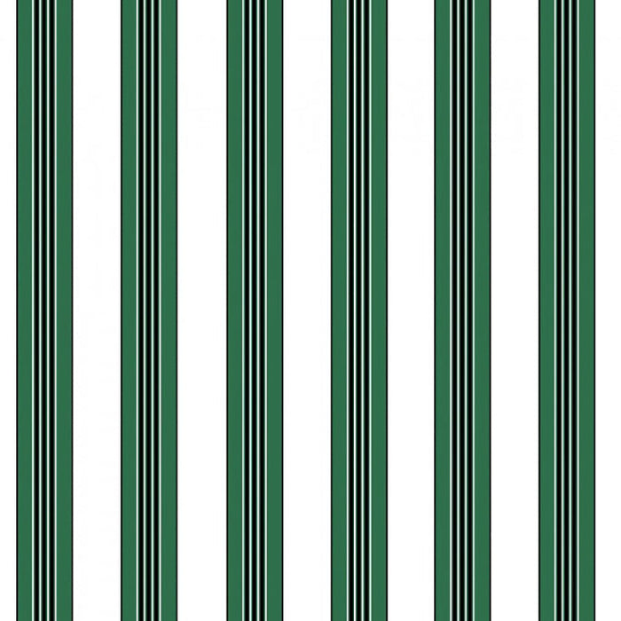 Brunschwig & Fils Rayure Lione Emerald Wallpaper Sample P8015104.53.0