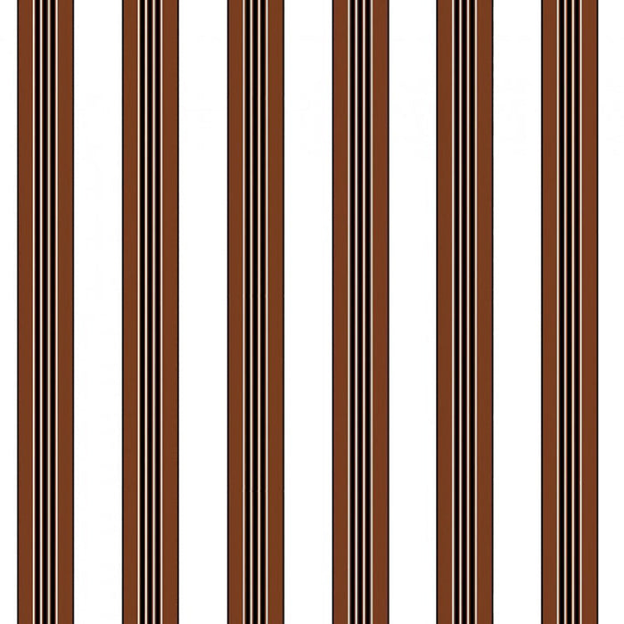 Brunschwig & Fils Rayure Lione Chocolate Wallpaper Sample P8015104.6.0