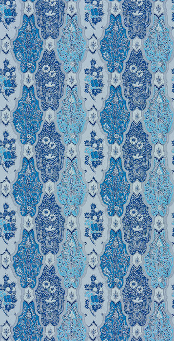Le Manach Batik Raisin Bleu Wallpaper LP105004