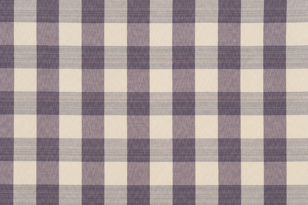 Le Manach Amalfi - Carreaux Prune Fabric Sample L4348019
