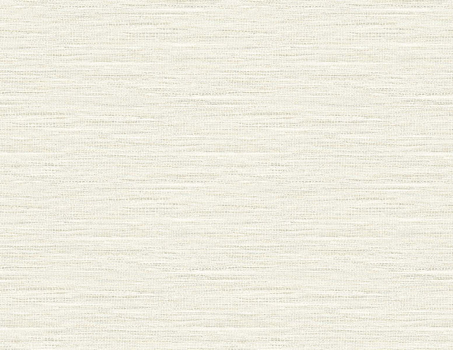 Seabrook Designs Braided Faux Jute Pure White Wallpaper Sample TG60432