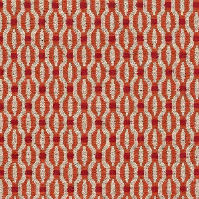 Marvic Textiles Trellis Scarlet Fabric Sample 1425