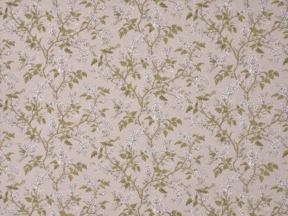 Braquenie Les Lilas Lin Blanc Fabric B7677001