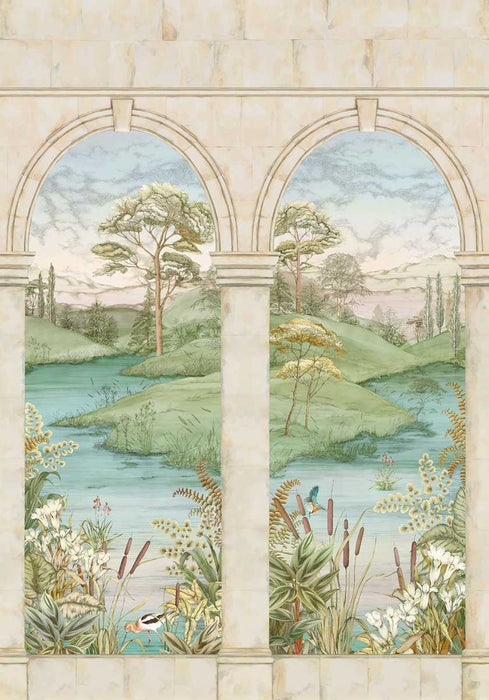 Osborne & Little Colonnato Panel 2 Wallpaper W7814-02