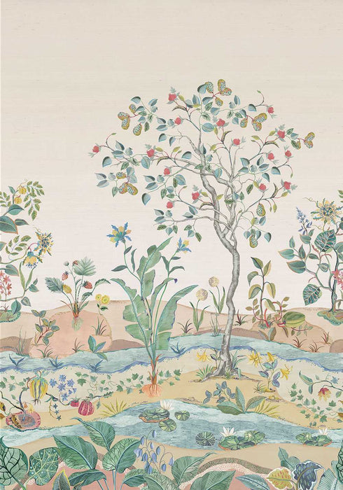 Osborne & Little Mythica Mural Grasscloth Panel 4 Wallpaper W7817-04