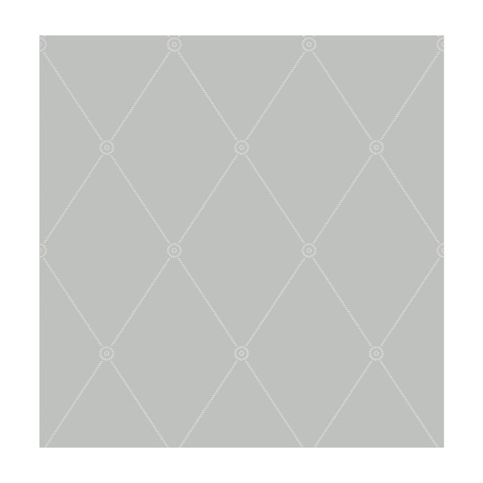 Cole & Son Large Georgian Rope Trellis Grey Wallpaper 100/13062.CS.0