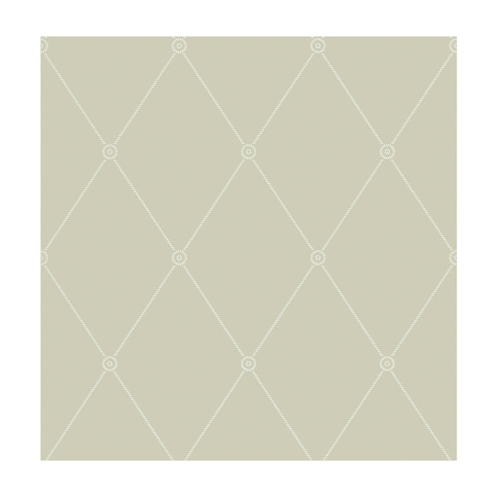 Cole & Son Large Georgian Rope Trellis Olive Wallpaper 100/13065.CS.0
