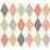 Cole & Son Punchinello Coral & Grn Wallpaper 103/2009.CS.0