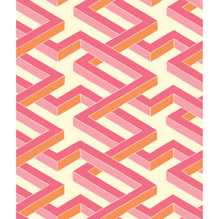 Cole & Son Luxor Pink Wallpaper 105/1004.CS.0