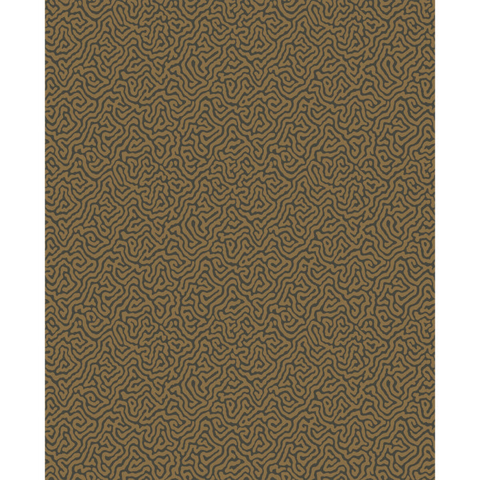 Cole & Son Vermicelli Black & Bronze Wallpaper 107/4020.CS.0