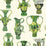 Cole & Son Khulu Vases Green & White Wallpaper 109/12056.CS.0