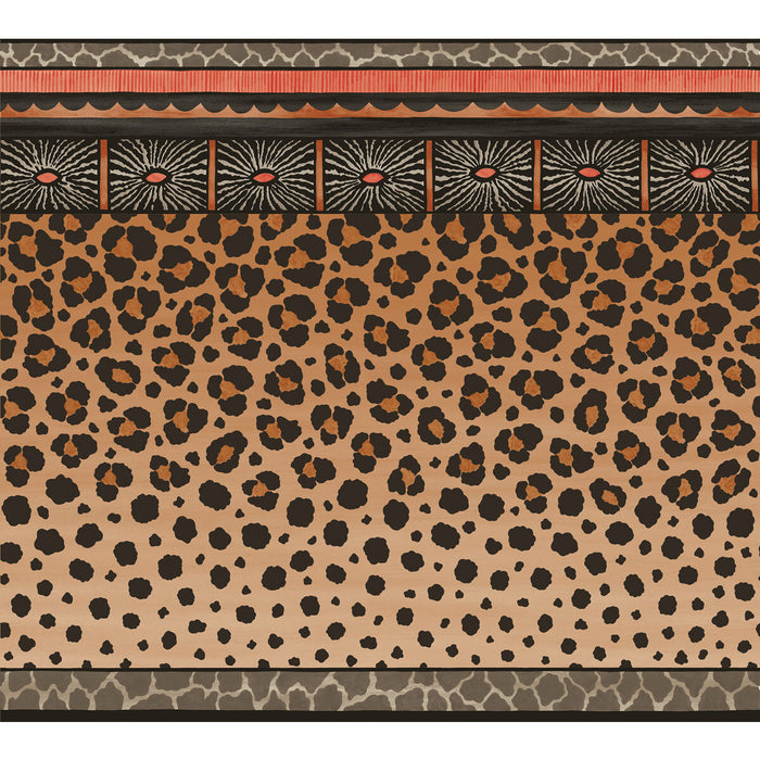 Cole & Son Zulu Border Red & Brown Wallpaper 109/13060.CS.0