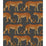 Cole & Son Leopard Walk Charcoal & Orange Wallpaper 109/2008.CS.0