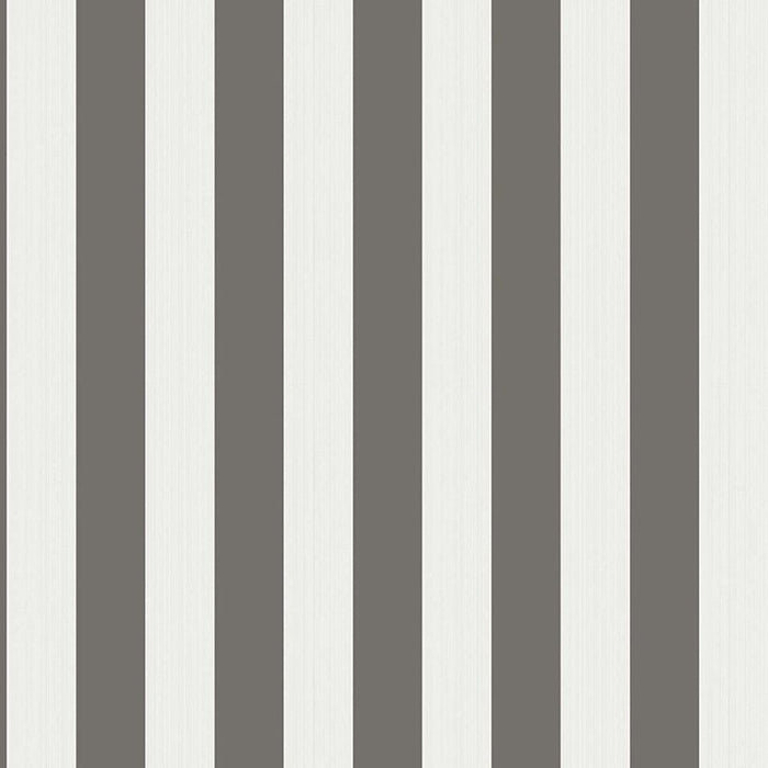 Cole & Son Regatta Stripe Black/White/Linen Wallpaper 110/3016.CS.0