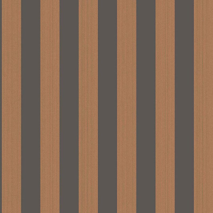 Cole & Son Regatta Stripe Tan + Black Wallpaper 110/3017.CS.0