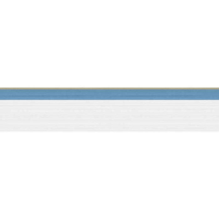 Cole & Son Jaspe Border White Blue/Gold Wallpaper 110/10048.CS.0