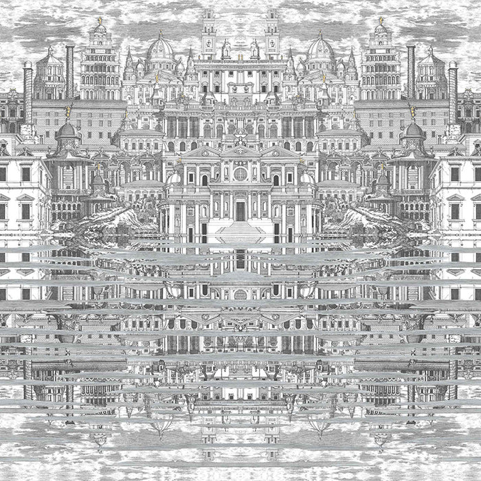 Cole & Son Riflesso Black/White Wallpaper 114/20040.CS.0