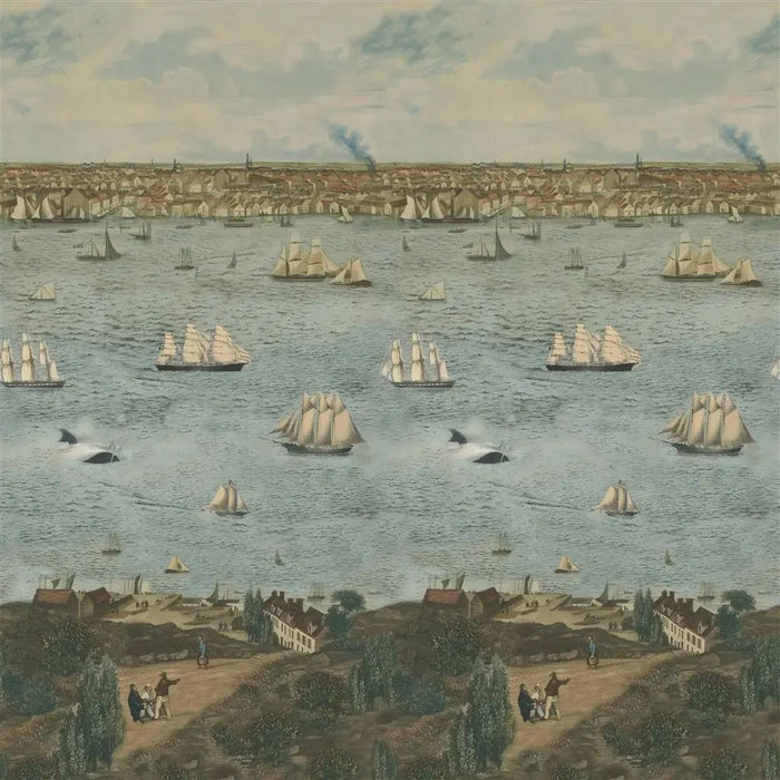 John Derian Seaport Panel 1 Wallpaper PJD6009-01