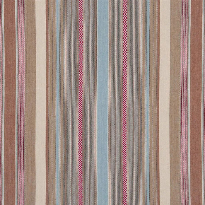 Ralph Lauren New Blue Mesa Stripe Turquoise Fabric FRL5216/02