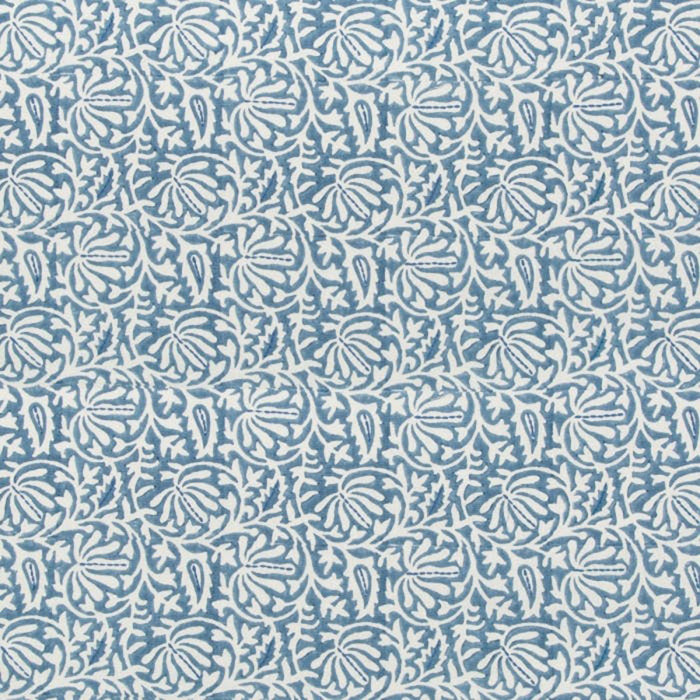Lee Jofa Laine Print Bluebell Fabric 2017169.5.0