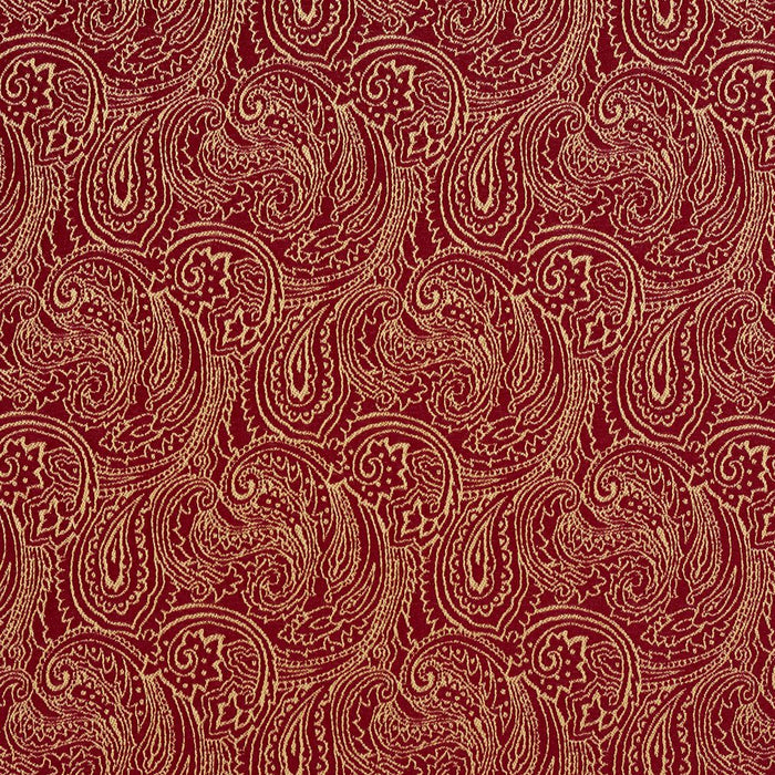 Charlotte Crimson/paisley Fabric Sample 2634