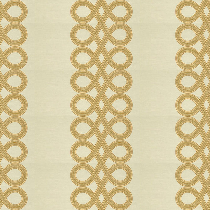 Kravet Couture The Twist White Gold Fabric 33543.116.0