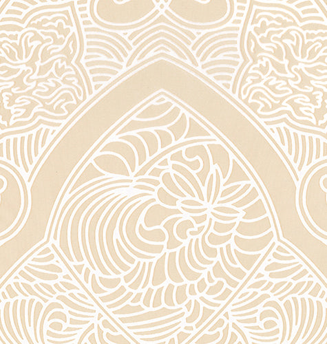 Brentano Arabesque Scroll Fabric 3418-04