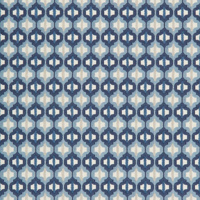 Kravet Couture Turned Out Tile Marine Fabric 34794.5.0