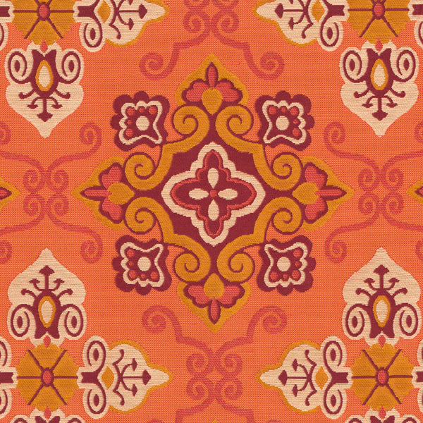 Brentano Diadem Blood Orange Fabric 4586-05