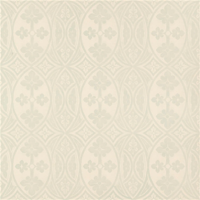 Jasper Gothic Cyan on Butter Cream Wallpaper 5003-03