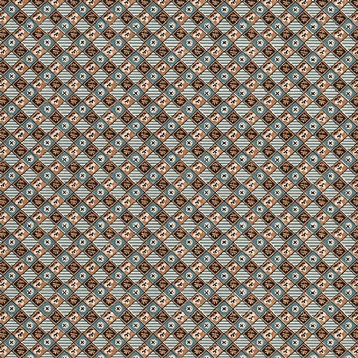 Jasper French Tile Blue Wallpaper 5011-03