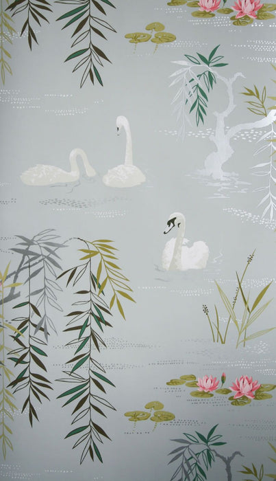 Nina Campbell Swan Lake 1 Wallpaper NCW4020-01