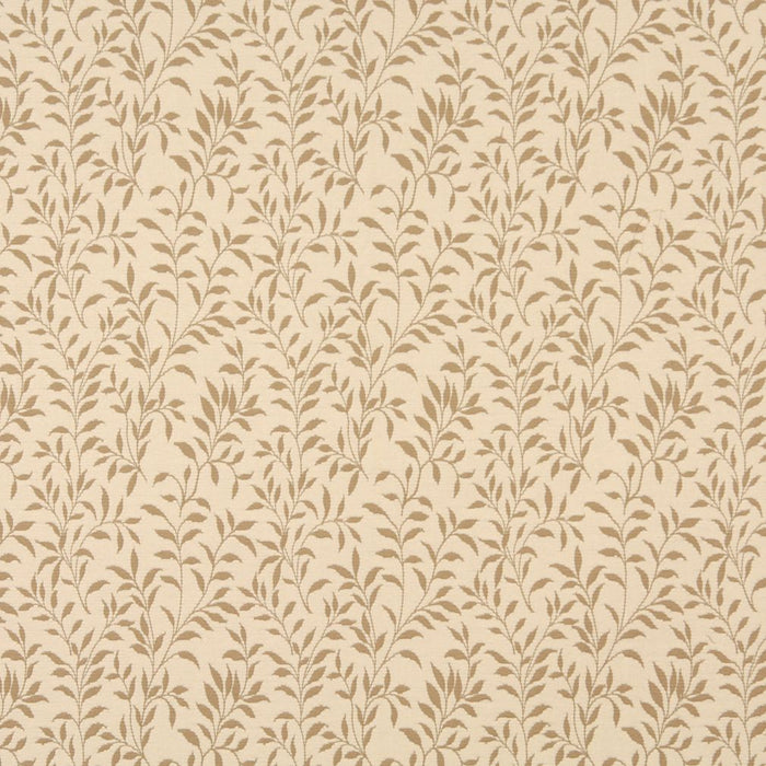 Charlotte Cream Leaf Fabric Sample 6411