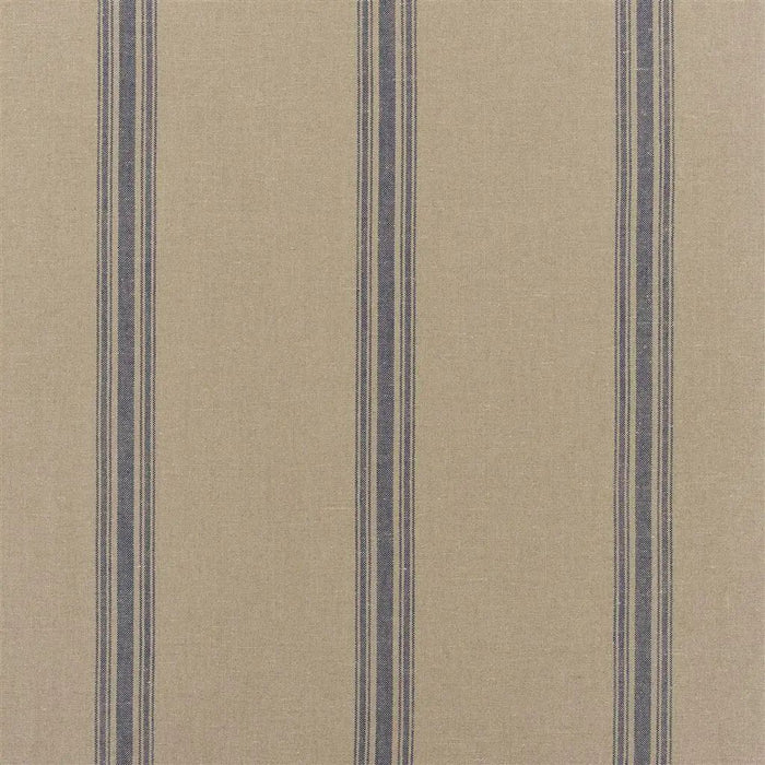 Ralph Lauren Beauvais Grain Sack Dark Blue Fabric FRL5003/01