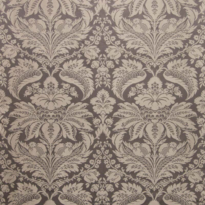 Brunschwig & Fils Damask Pierre Charcoal Fabric 8013188.21.0