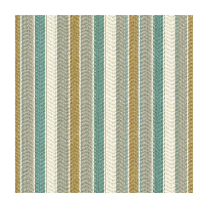 Brunschwig & Fils Santos Stripe Mist/Aqua Fabric 8015111.1115.0