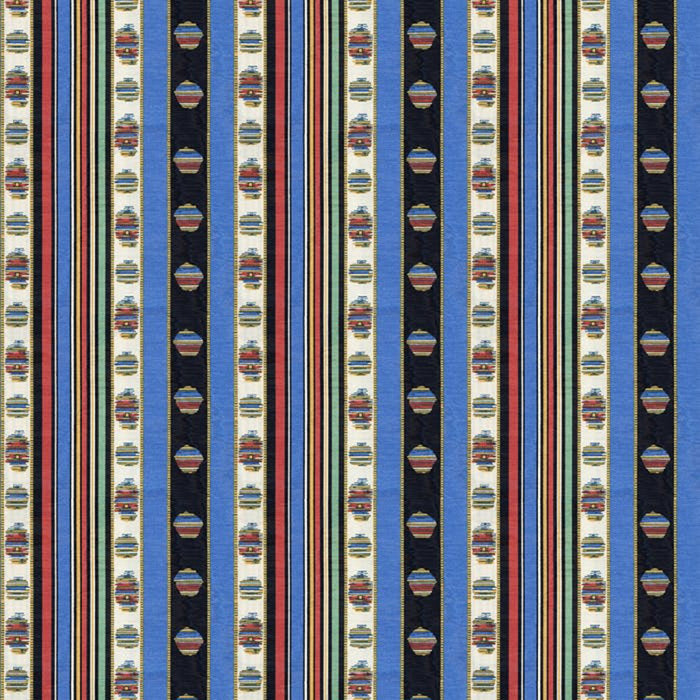 Brunschwig & Fils Rayure Moire Bleu Fabric 8015143.519.0