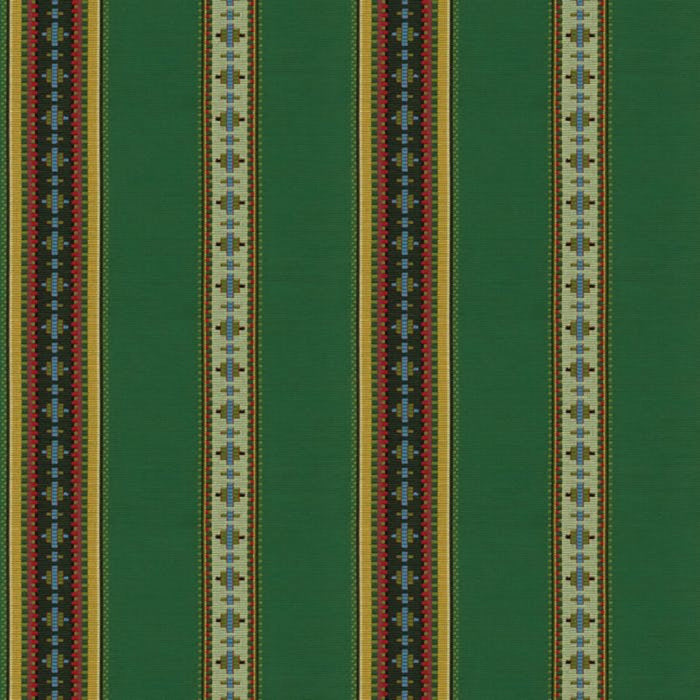 Brunschwig & Fils Rayure Broderie Vert Fabric 8015147.3.0