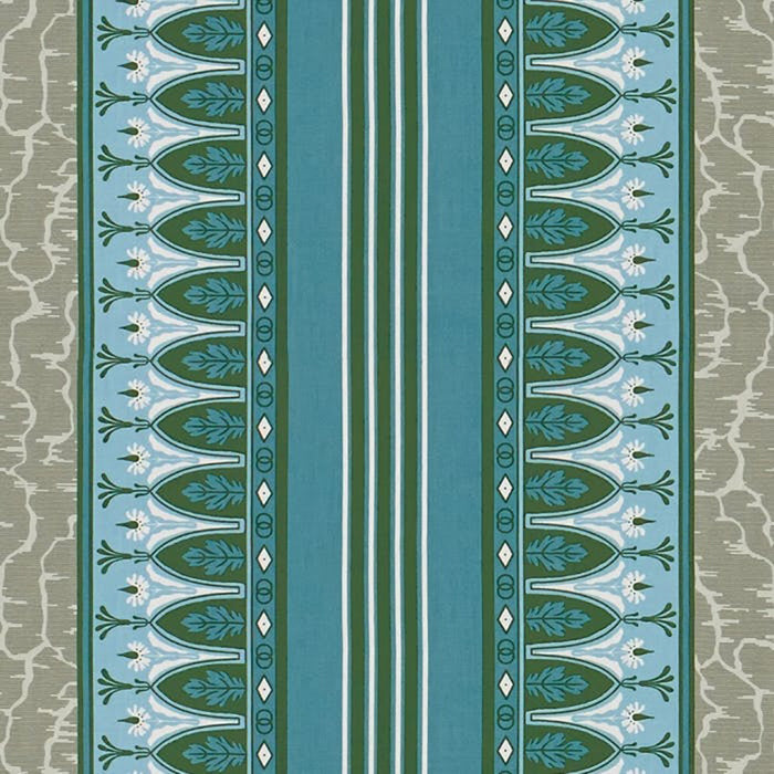 Brunschwig & Fils Lola Montez Bleu/Grey Fabric 8015166.1311.0