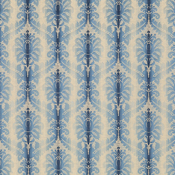 Brunschwig & Fils Poivre Damask Indigo/Sky Fabric 8018106.5.0