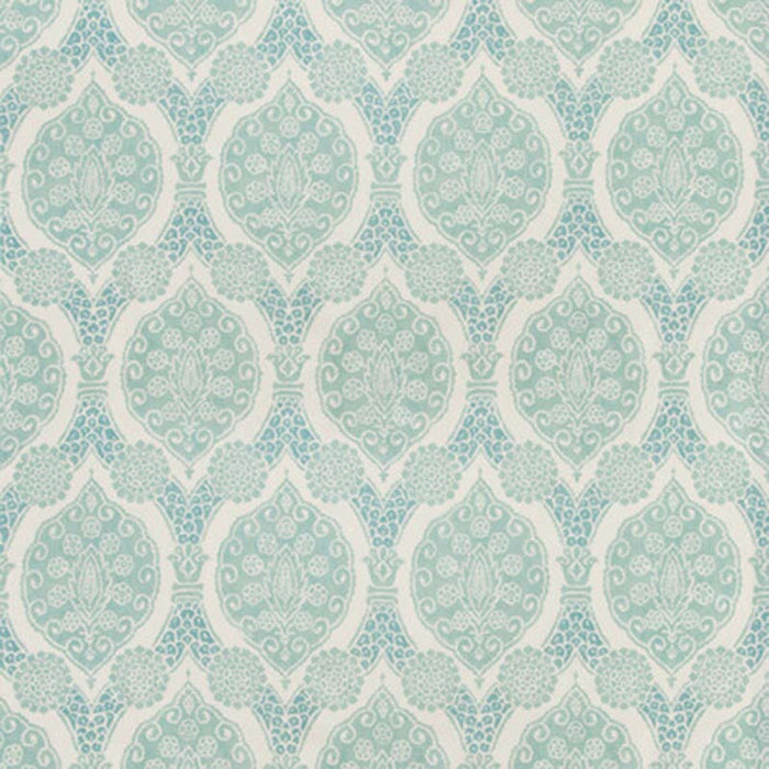 Brunschwig & Fils Sufera Print Aqua Fabric 8020103.13.0
