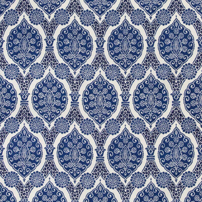 Brunschwig & Fils Sufera Print Indigo Fabric 8020103.50.0