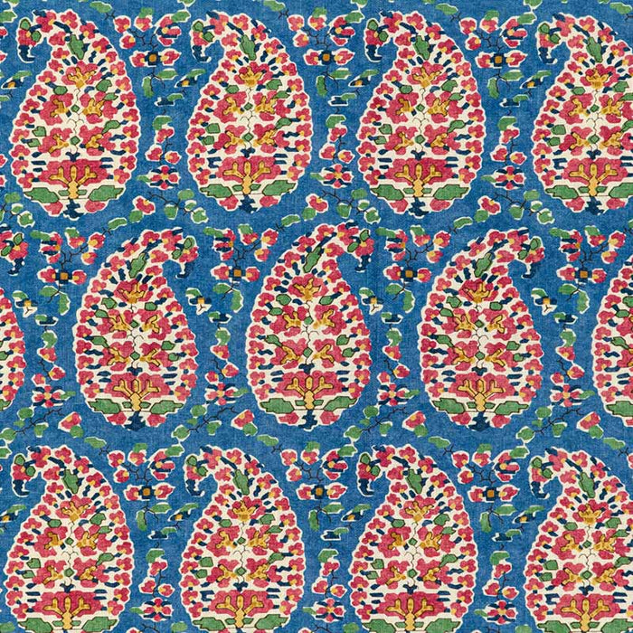Brunschwig & Fils Rougier Print Blue/Red Fabric 8020130.195.0