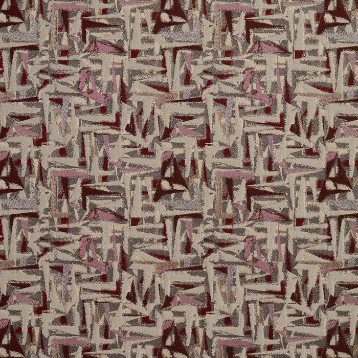 Charlotte Wine/abstract Fabric 8519