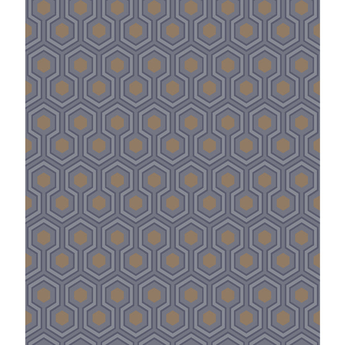 Cole & Son Hicks Hexagon Dk Gry/Bronz Wallpaper 95/3015.CS.0