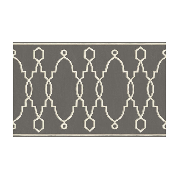 Cole & Son Parterre Border Charcoal Wallpaper 99/3015.CS.0