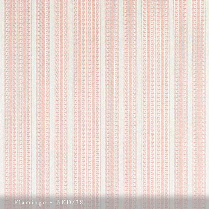 Lisa Fine Bedouin Stripe - Performance Flamingo Fabric BED-38