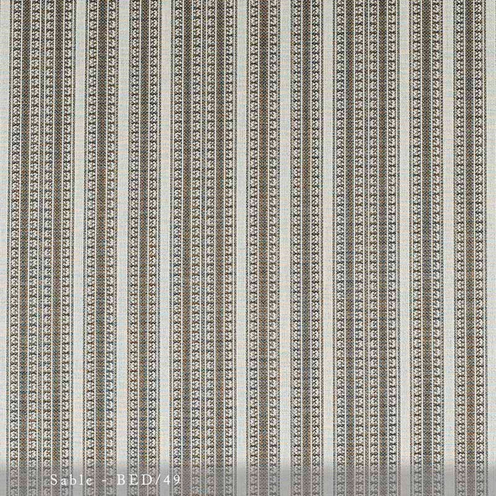 Lisa Fine Bedouin Stripe - Performance Sable Fabric BED-49