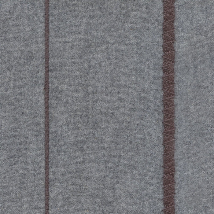 Maya Romanoff Blanket Yarn & Stitch Heathered Grey/Grey Wallpaper MR-BK-01-1X02